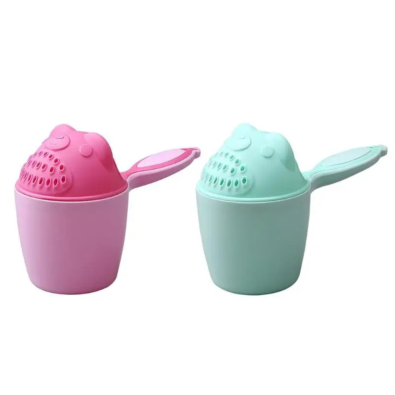 Cute Cartoon Bear Baby Bathing Cup Practical Water Ladle Bathing Cup for Baby Care Newborn Kids Shower Shampoo Cups
