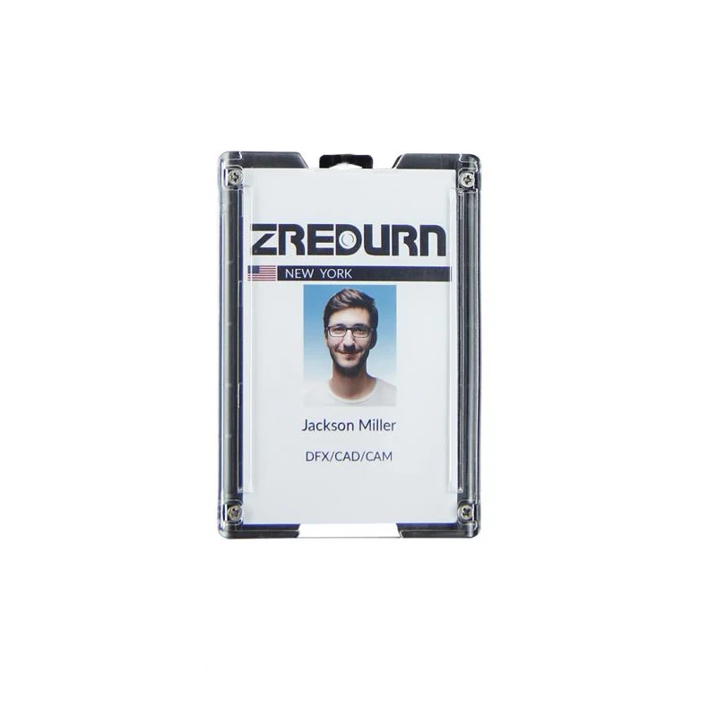 Красный Zayex новая модель ID бейдж держатель для карт Чехол кошелек держатель медсестры доктор выставка тянуть ключ ID Имя карты школьные офисные принадлежности - Цвет: Красный
