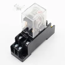 

1PCS MY2P HH52P MY2NJ Relay Coil General Micro Mini Electromagnetic Relay Switch with Socket Base LED AC 110V 220V DC 12V 24V