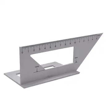 

45/90 Right Angle Ruler Lightness and Portability No Space Occupy Aluminum Alloy Engineers Combination Square Angle Ruler