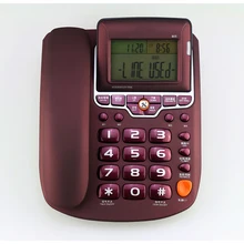 Проводной стационарный телефон с двойной системой DTMF/FSK, голосовая Подкачка, Определитель номера, громкая связь, блок вызовов, регулируемый экран для офиса