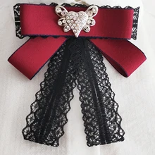 Черный кружевной галстук-бабочка для свадебной вечеринки; элегантный галстук-бабочка для девочек; многоцелевой галстук-бабочка для шеи; модный галстук-бабочка; женские аксессуары для рубашек