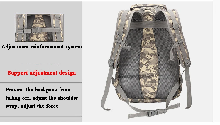 Тактический Рюкзак Molle system прочный походный альпинистский охотничий рюкзак большой емкости боевой походный рюкзак