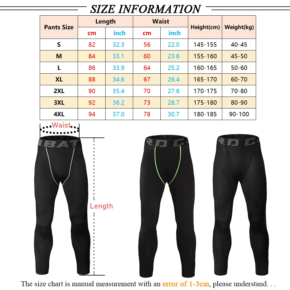 Running Tights Men Jogger Bodybuilding Sports Leggings Quick Dry Breathable Trousers Gym Training Man Pants Skinny Leggins