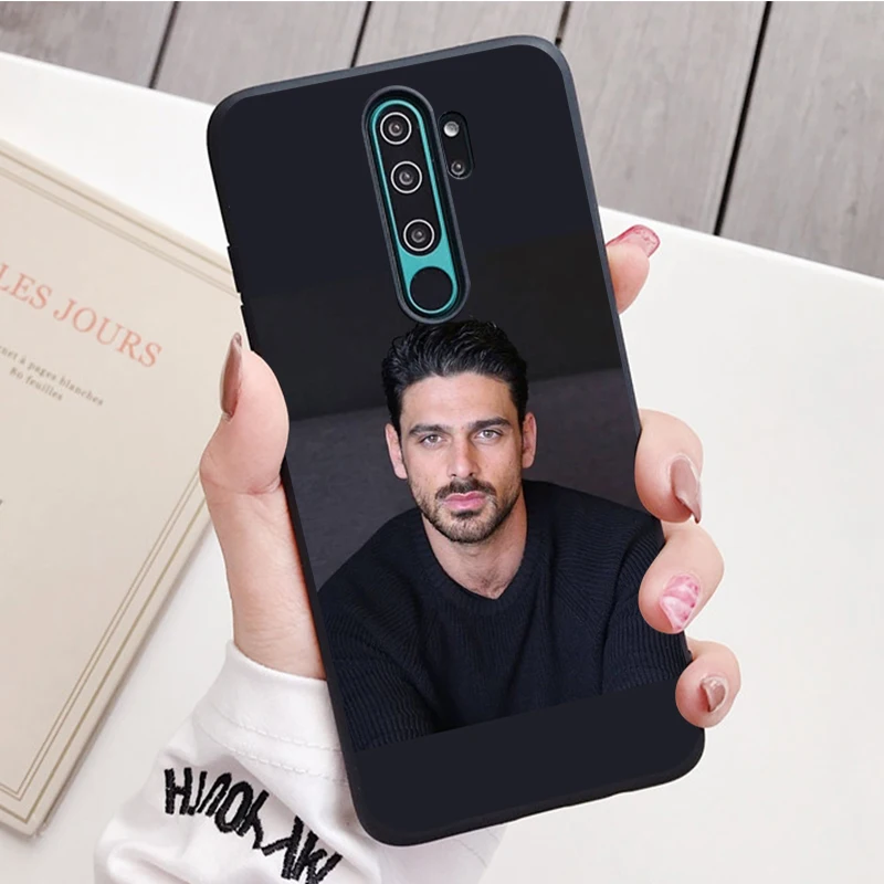 Michele Morrone black Silicone Phone Case For Redmi note 8 7 Pro S 8T for redmi 9 7A Cover Shell xiaomi leather case