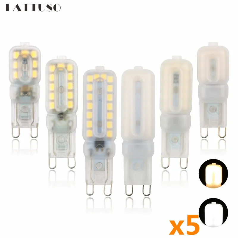 5pcs/lot G4 G9 LED Lamp 3W 5W 7W AC220V DC 12V LED Bulb SMD2835 ...