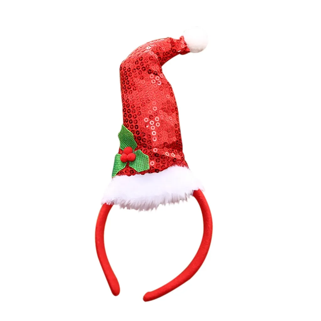 Christmas Headband Christmas Party Decoration Double Hair Band Buckle Hair Band L1018 - Цвет: A