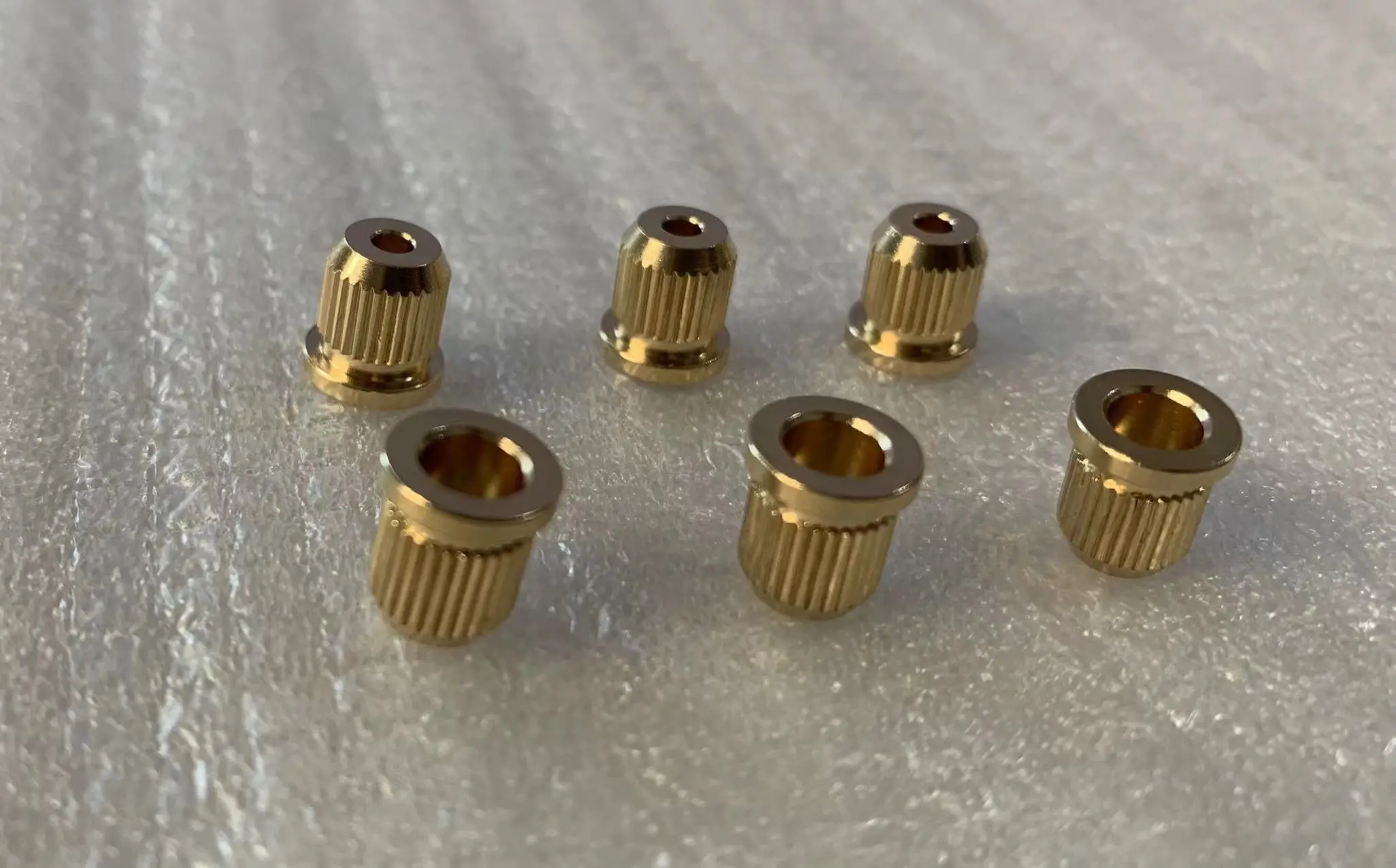 Through Body String Ferrules/String Bushings Brass Material for Electric Guitars Musical Accessories Made in Korea Professional