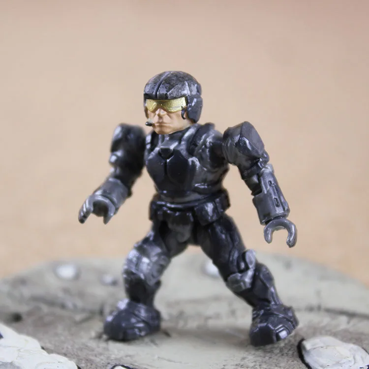 8 шт. без повтора 5 см Halo Master John soilder фигурка Коллекционная кукла UNSC мультфильм дети жесткий ПВХ Спартанский замок главный-er модель игрушки
