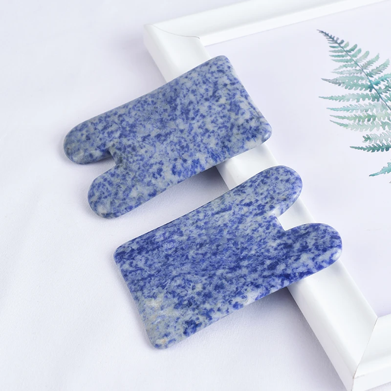 

Gouache Facial Body Scraper Sodalite Scraping Board Crystal Stone Gua Sha Massage Tools Foot Guash Scratch Health Care Massager