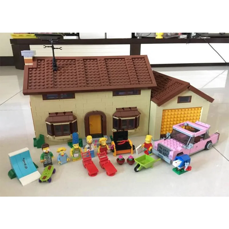 LPblcoks 16005 16004 серия фильмов Kwik E Mart модель дома Строительные Блоки Кирпичи совместимы с 71006 71016 игрушки для детей - Цвет: 2575pcs