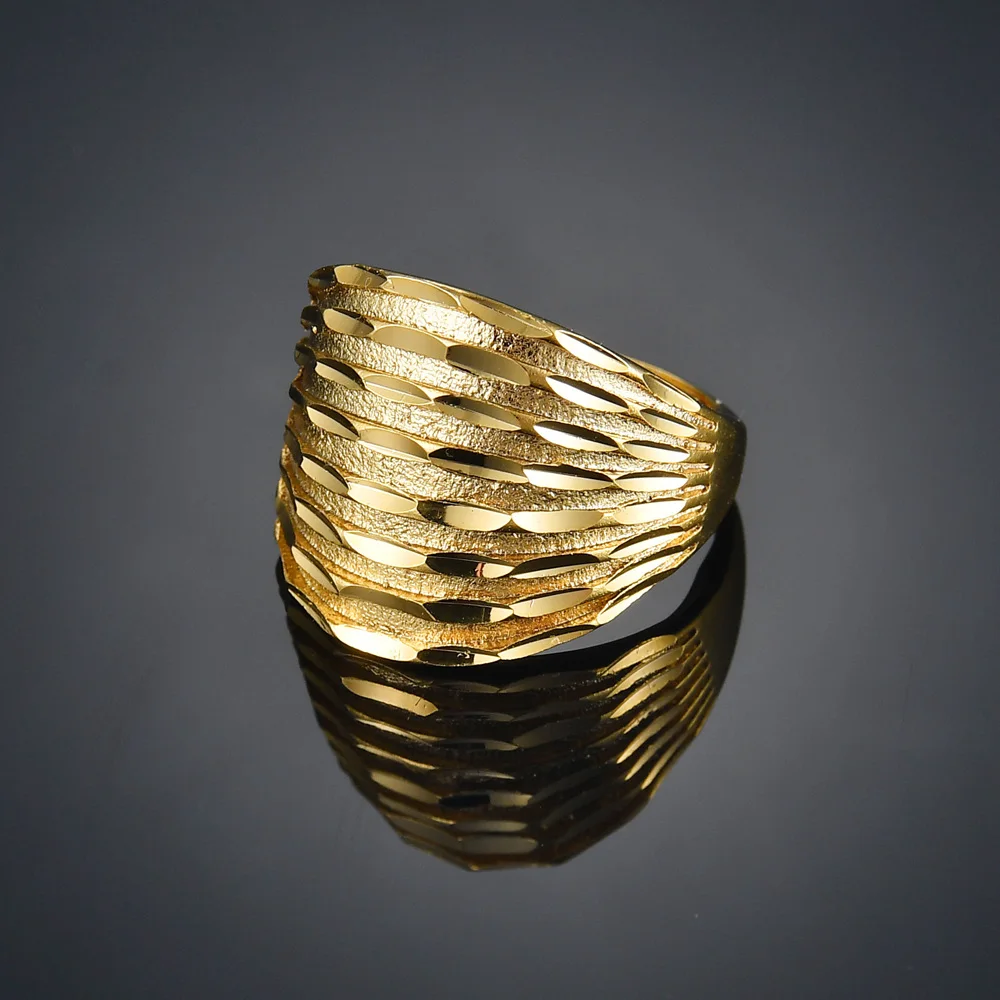 Fashion Rings Gold Rings Wedding Rings 30 Styles Fashion Luxury Charm Ring Gold Color Flowers Wedding Finger Rings for Women Party Jewelry