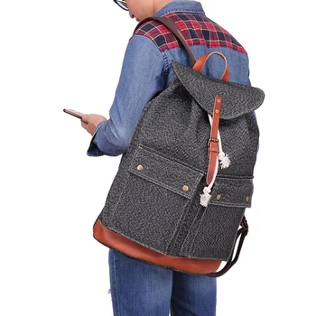 

Vintage design top quality canvas men backpack Outdoor travel backpack Camping Large Capacity backpack for male 200822-48