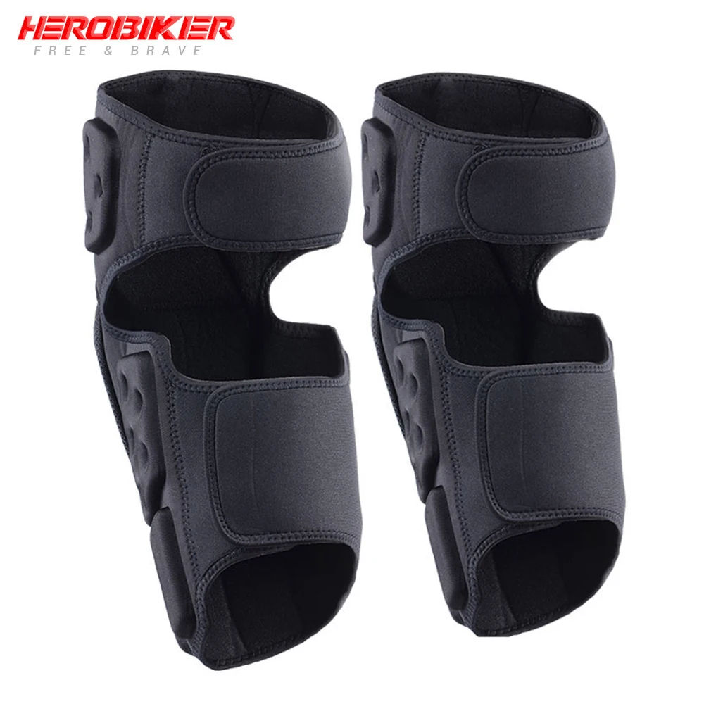 HEROBIKER мотоциклетные Наколенники Защита колен для мотокросса защита мото наколенники Защитное снаряжение мотоцикл Ridng колено черный