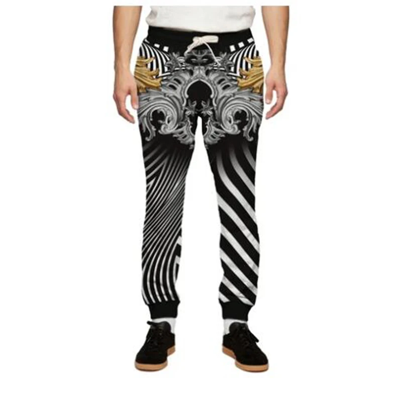 Мужские спортивные брюки MODAVELOCE повседневные с принтом Glowback в стиле хип-хоп