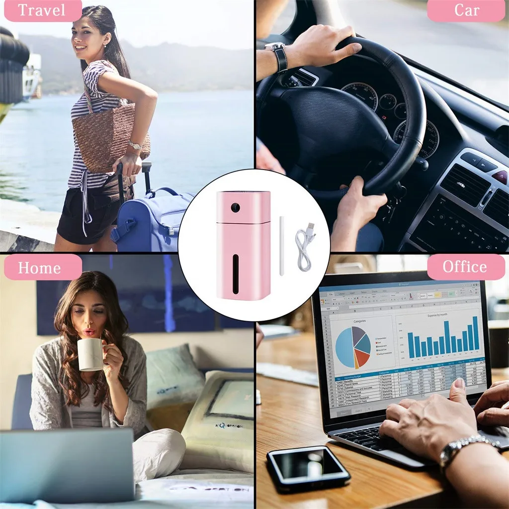 FranchiseMini USB автомобильный очиститель и увлажнитель воздуха Автомобильный увлажнитель небольшой дезодорант 180 мл освежитель древесного угля формальдегид