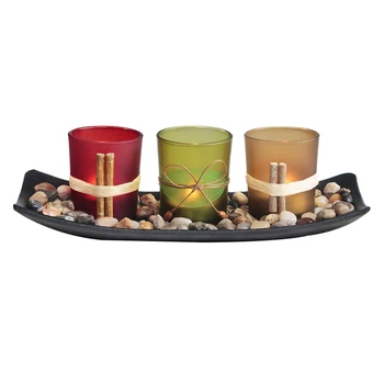 

Home Decor Candle Holders Set for Living Room & Bathroom Decor, Decorative Candle Holder Centerpieces for Dining Room Table & Co