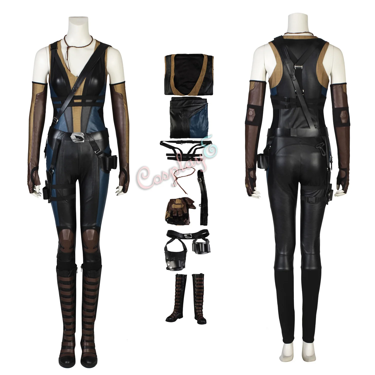

Domino Costume Deadpool 2 Cosplay Adult Custom Made Full Set