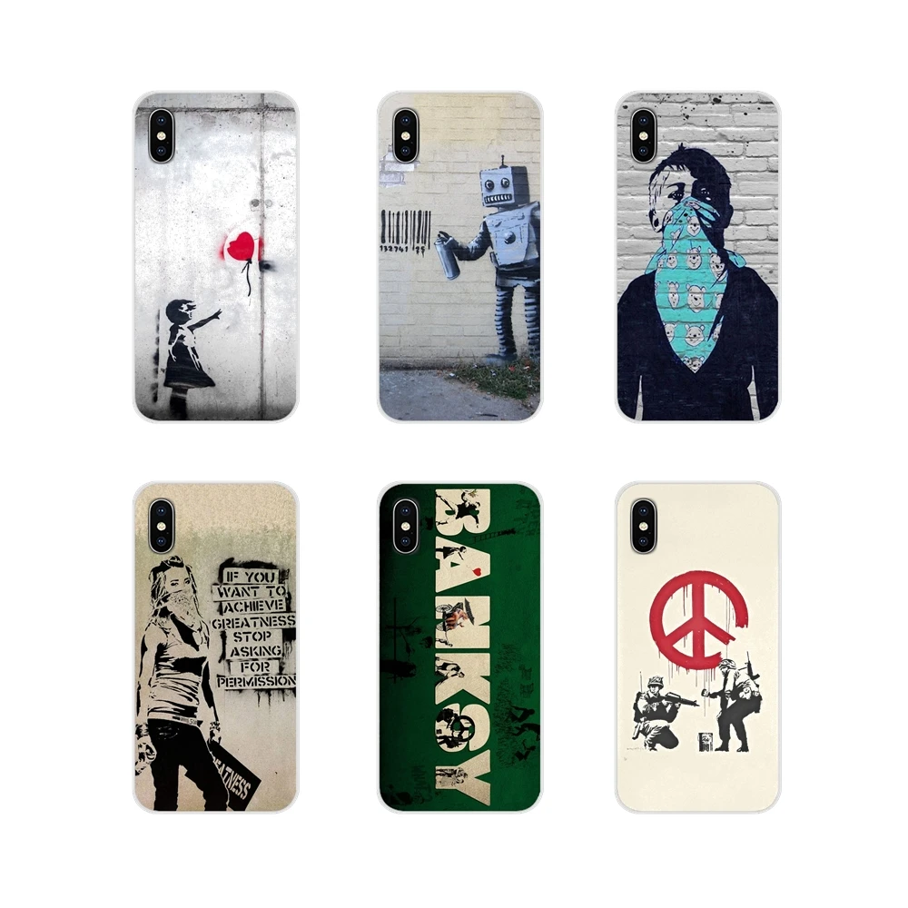 Banksys Graffiti Accessories Phone Cases Covers For Huawei Honor 4C 5C 6X 7 7A 7C 8 9 10 8C 8S 8X 9X 10I 20 Lite Pro | Мобильные