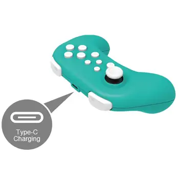 

High Quality Wireless Bluetooth Gamepad Game joystick Controller With Gyro Vibration Function Single TNS-19155S Blue