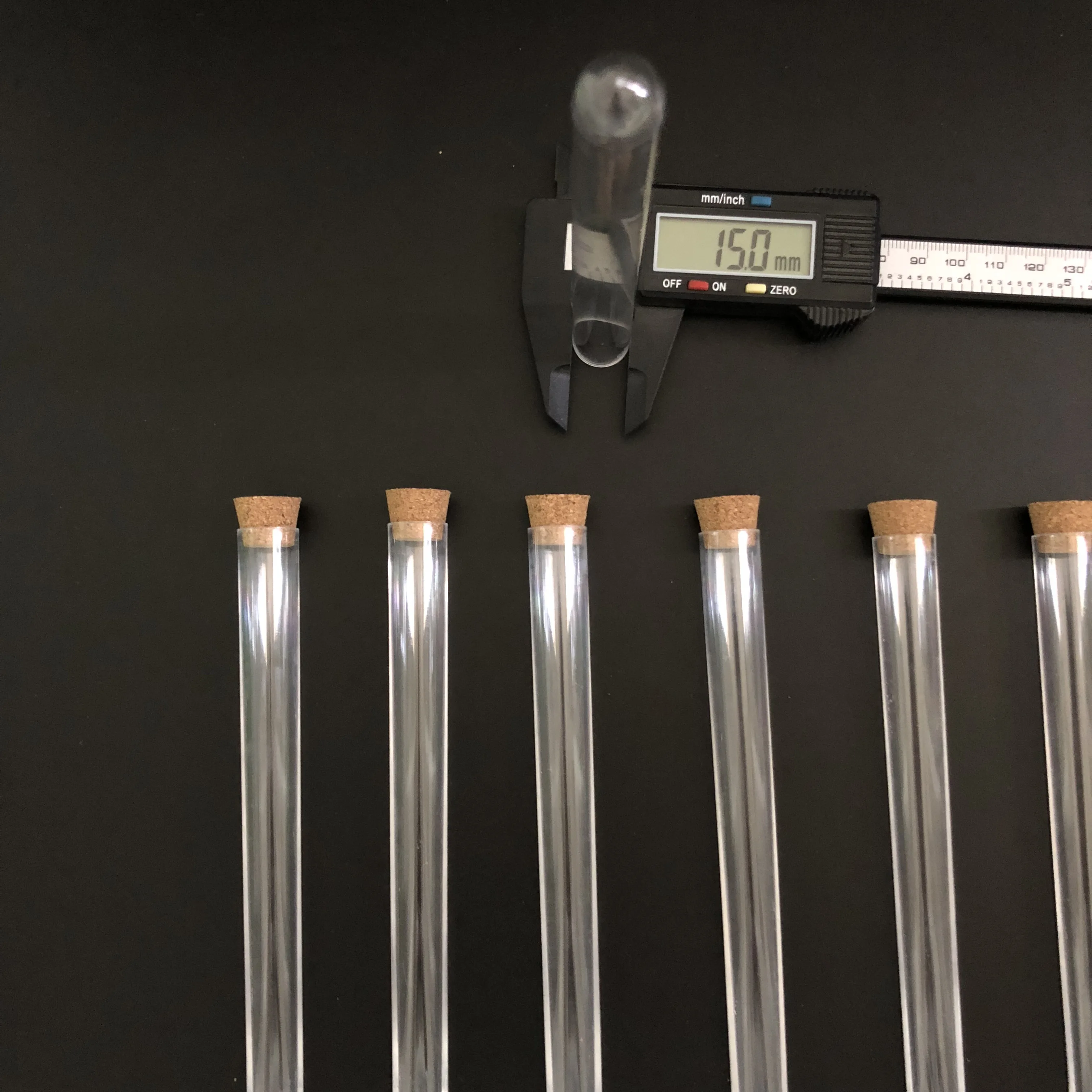 Прозрачные пластиковые пробирки с пробками круглые пробки для лабораторных