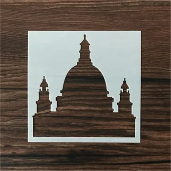 

1 Sheet Cartoon Fairytale Castle Reusable Stencil Airbrush Painting Art Cake Spray Mold DIY Decor Crafts wholesale