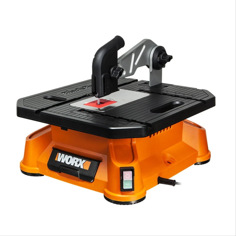 220V Multi-Function Table Saw Curve Saw Small Table Saw Mini Decoration Power Tool for Woodworking