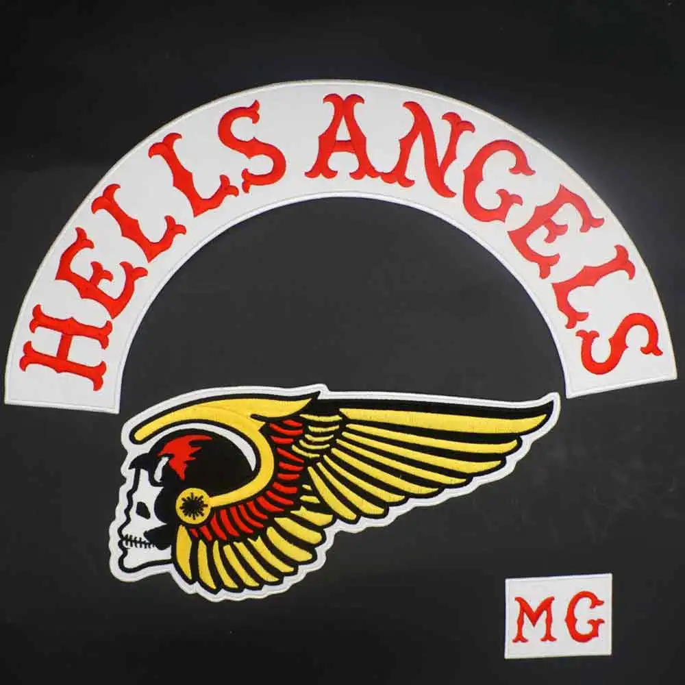 Hells angels MC бэк вышивка патч для одежды шляпа сумки железа на крючок