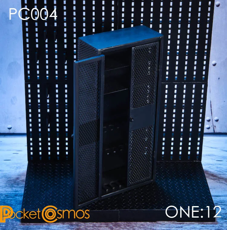 PCTOYS PC004 1/12 металлическая шкаф с выдвижными полками для 6 дюймов фигурка героя «сделай сам»