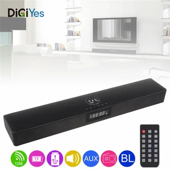 

BS-39B Soundbar Home Theater Bluetooth Speaker Subwoofer TV PC with Wireless Charging and Alarm Clock for Smartphone