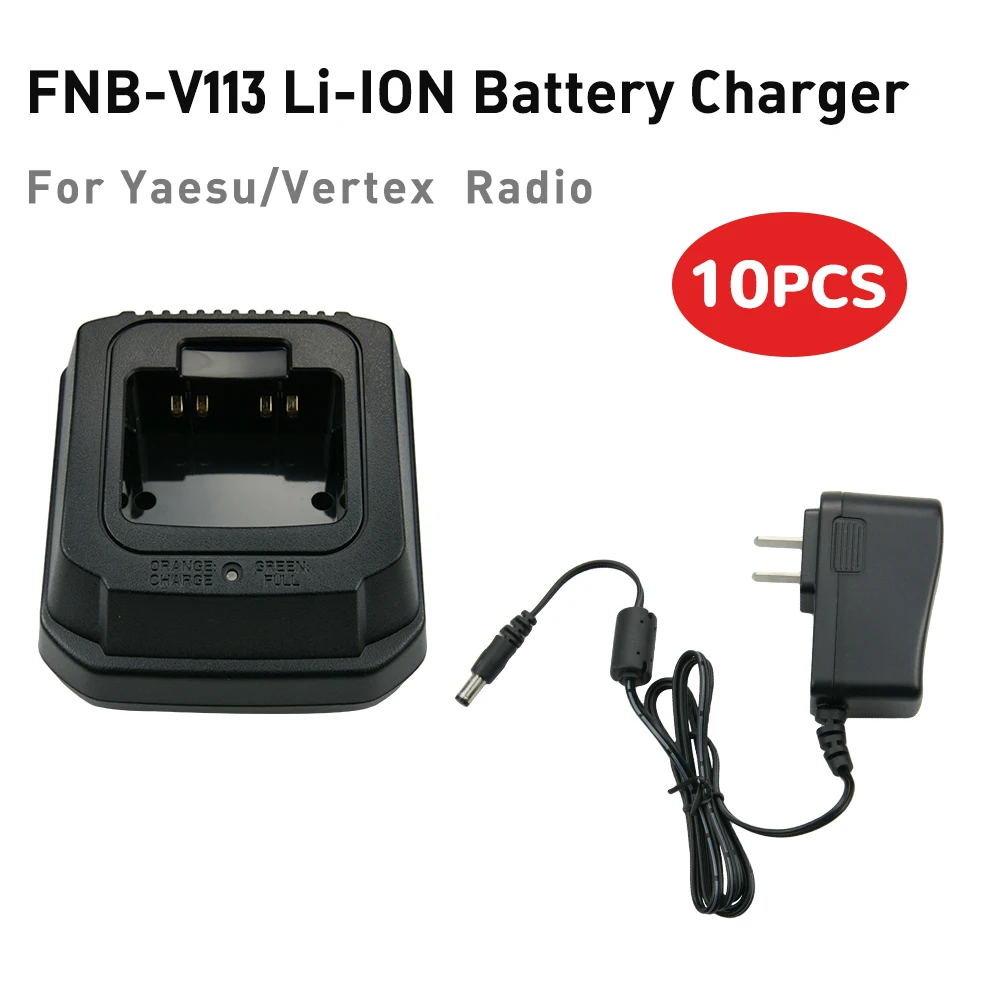 Caricabatteria Agli Ioni Di Litio Walkie-Talkie 10Pcs Per Radio Standard Yaesu/Vertex Evx-534 Evx-539 Vx-450 Vx-459 Radio Bidirezionale