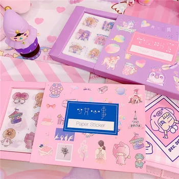 

50Sheets/Pack Stationery Stickers Cute Unicorn Stickers Lovely Paper Stickers For Kids DIY Diary Scrapbooking Photo Ablums
