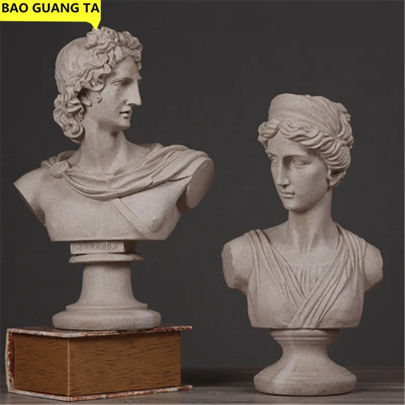 Статуя из греческого Афродита BAO GUANG TA венерина Аполло грудь песчаник
