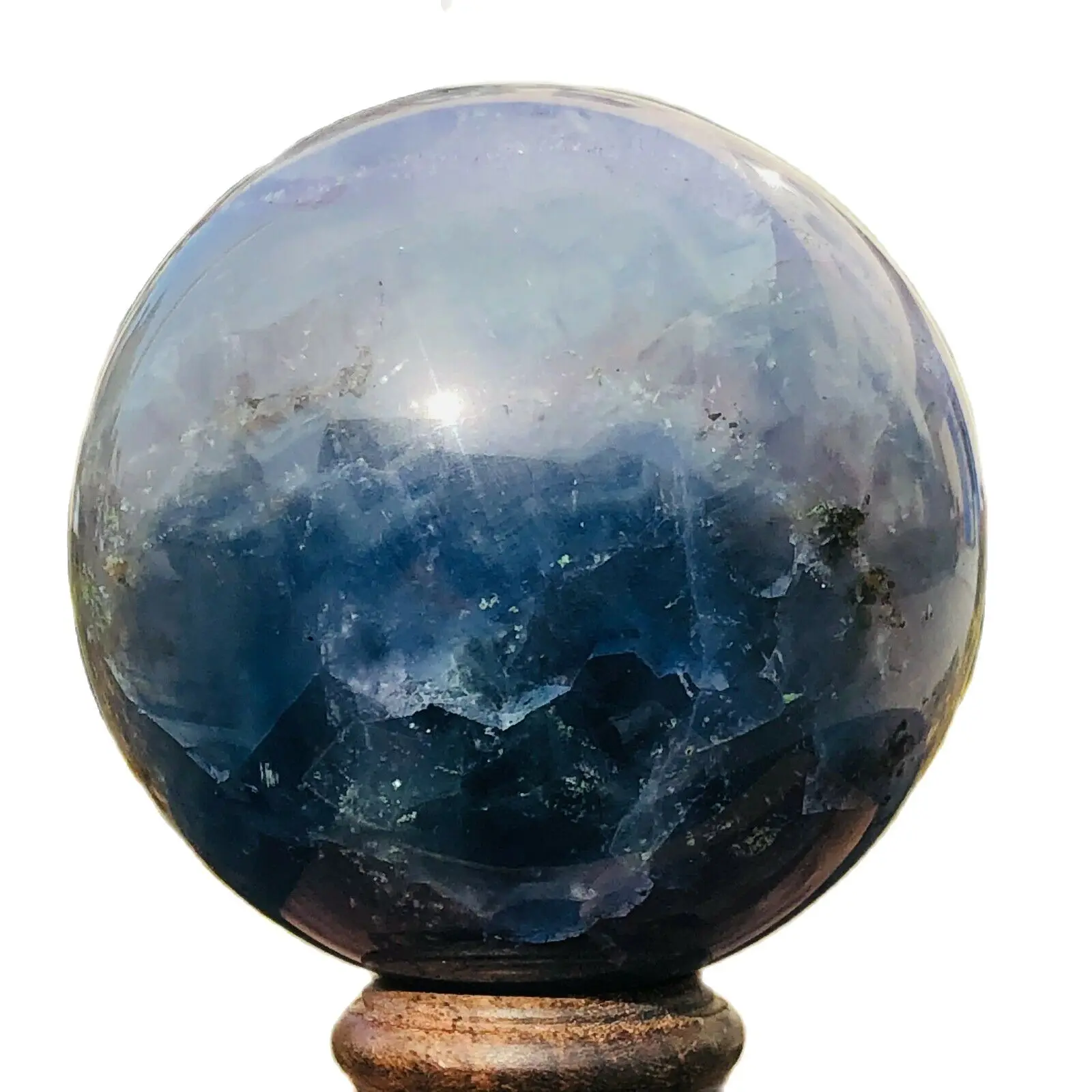 

Colorful fluorite crystal Ball Point healing Reiki healing