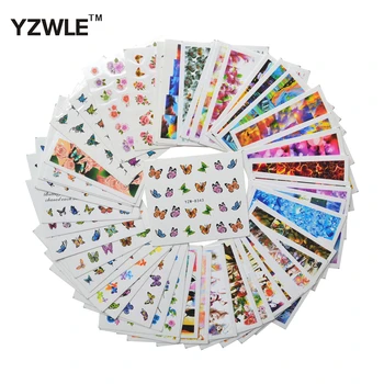 

48 Sheets New Arrivals DIY Decals Nails Art Water Transfer Printing Stickers For Nails Salon