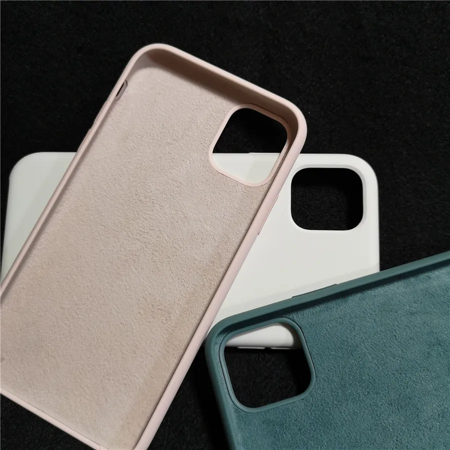 100 шт/партия жидкий силиконовый чехол для iPhone 11 Pro Max чехол силиконовый чехол для iPhone 11 Pro Чехол для телефона чехол
