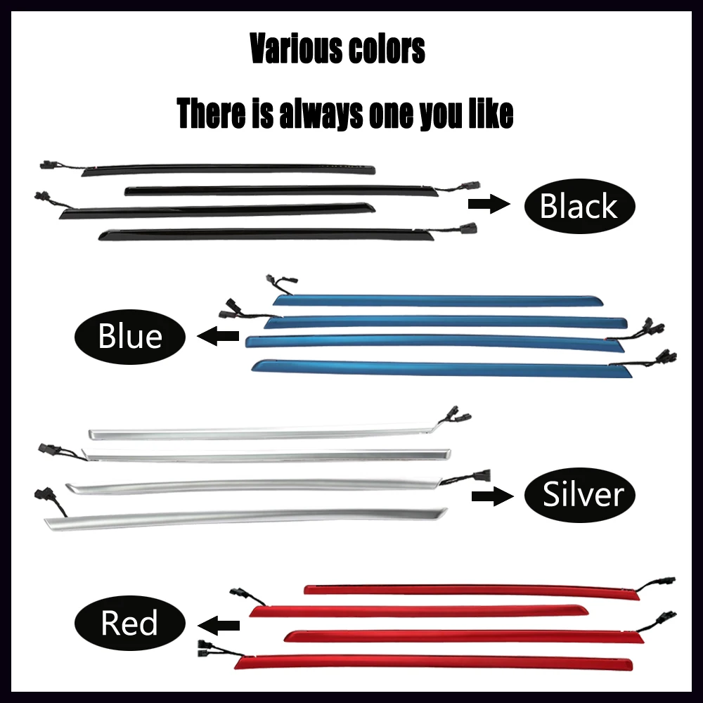 

Car styling 2 Colors Four Interior Doors Interior Decoration Light For BMW 3 series F30(Imported) 2012-18 Atmosphere Light
