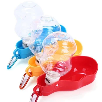 

New 250ml/500ml Portable Pet Water Bottle For Kitten Cat Dog Drinking Automatic Slow Water Dispenser Plastic Travel Dog Water Bo