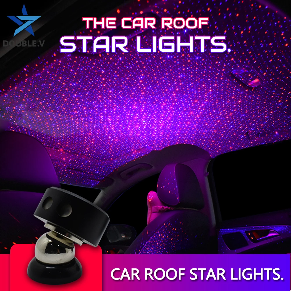 Hot Sale-Car Atmosphere Lamp Interior Ambient Star Light Free Shipping 