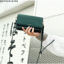 Meteor bird сумки через плечо для женщин модная сумка на плечо зеленый известный бренд сумка на цепочке для женщин