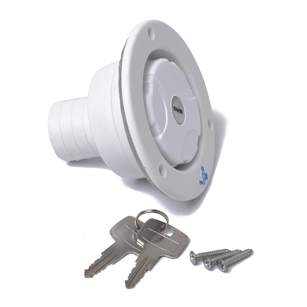 Белый круглый белый гравитационный пресноводный заполненный вход люка PP пластик и замена замка для трейлера RV