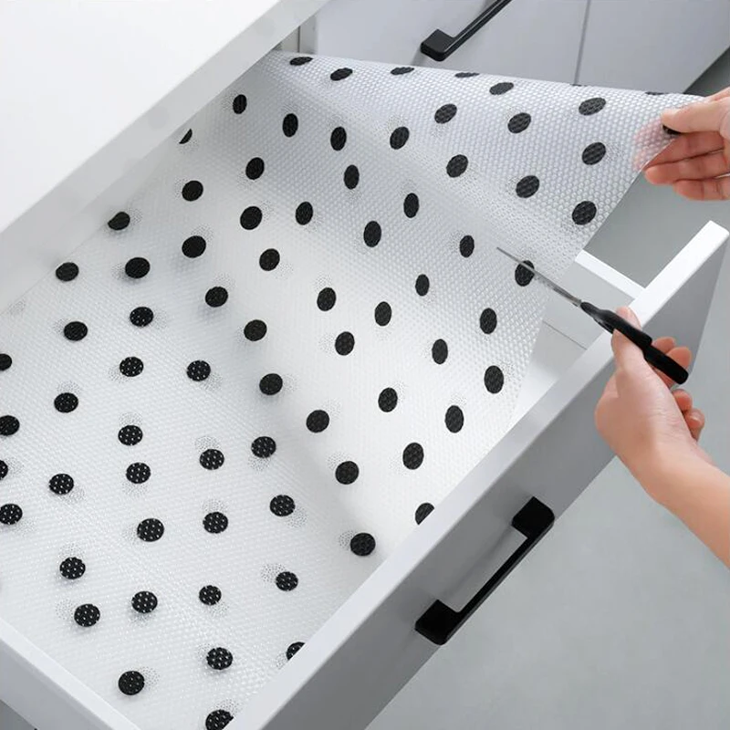 1 Roll EVA Oil-proof Moisture Kitchen Cupboard Mats Anti-frost Shoes Cabinet Drawer Pads Paper Placemat Home Decor | Дом и сад