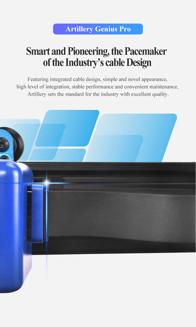 3d printing business Artillery 3D Printer Kit GENIUS Pro 220X220X250mm ABL Size Desktop Level High Precision Dual Zaxis TFT Screen best resin 3d printer