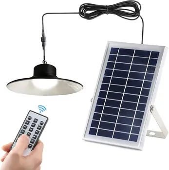 

Ganeed Waterproof Solar Pendant Lights Brightness Adjustment Outdoor LED with Remote Contral Pull Cord IP65 Lightings