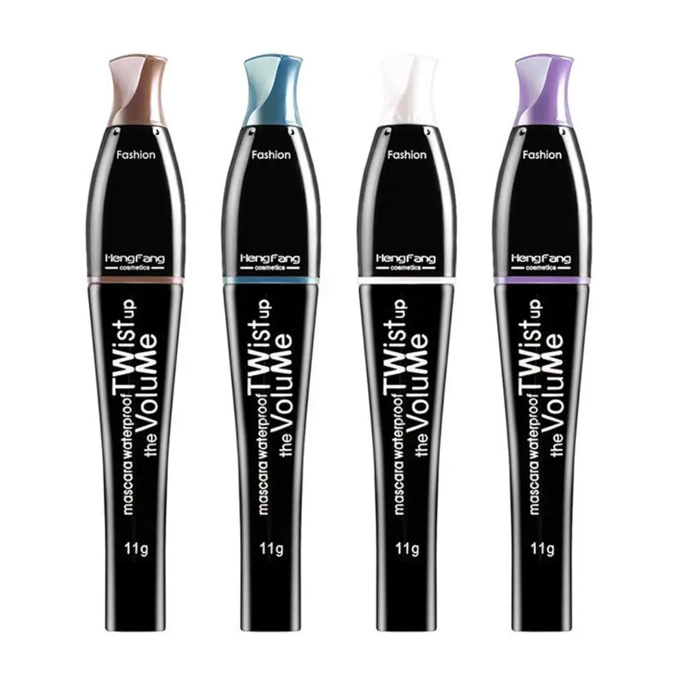 

1pc 3D Fiber Lashes Eye Lash Long Mascara Extension Eyes Colorful Curving Makeup Mascara Tool Brush Eyelash Waterproof R1A7