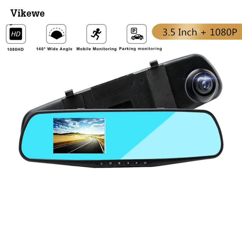 Видеорегистратор Vikewe автомобильный 3 5 дюйма Full HD 1080P ночное