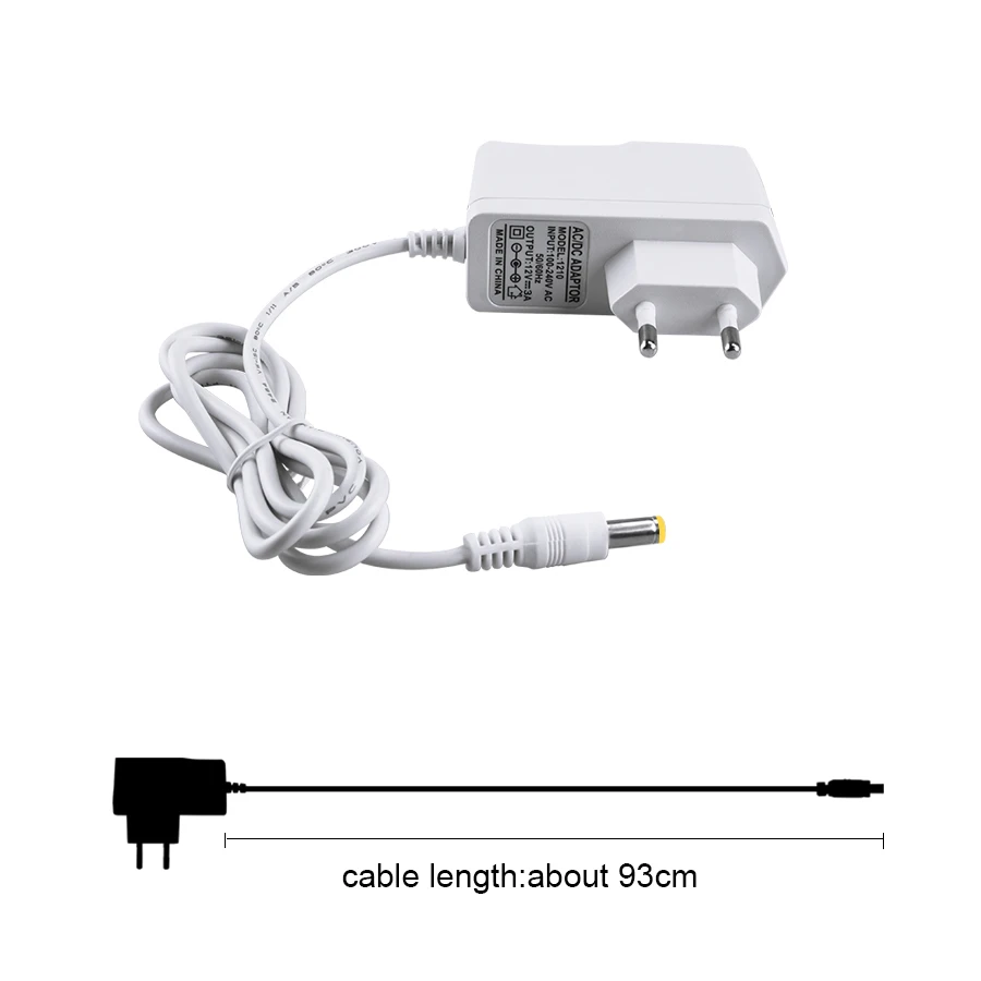 Power Adapter AC 110V 220V To DC 12V 12 Volt 1A 2A 3A Universal Power Supply Charger EU US Plug