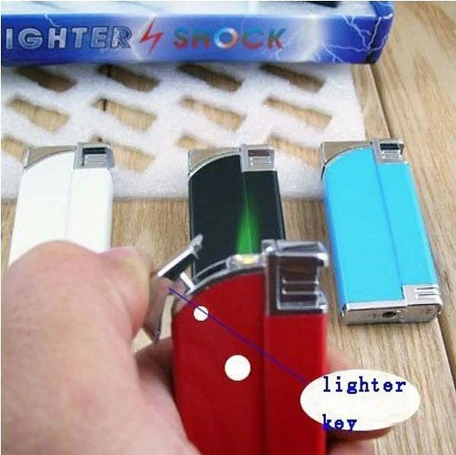 

1x Electric Shock Prank Joke Trick Funny Toy，With Butane Gas Lighter ，Best Gift