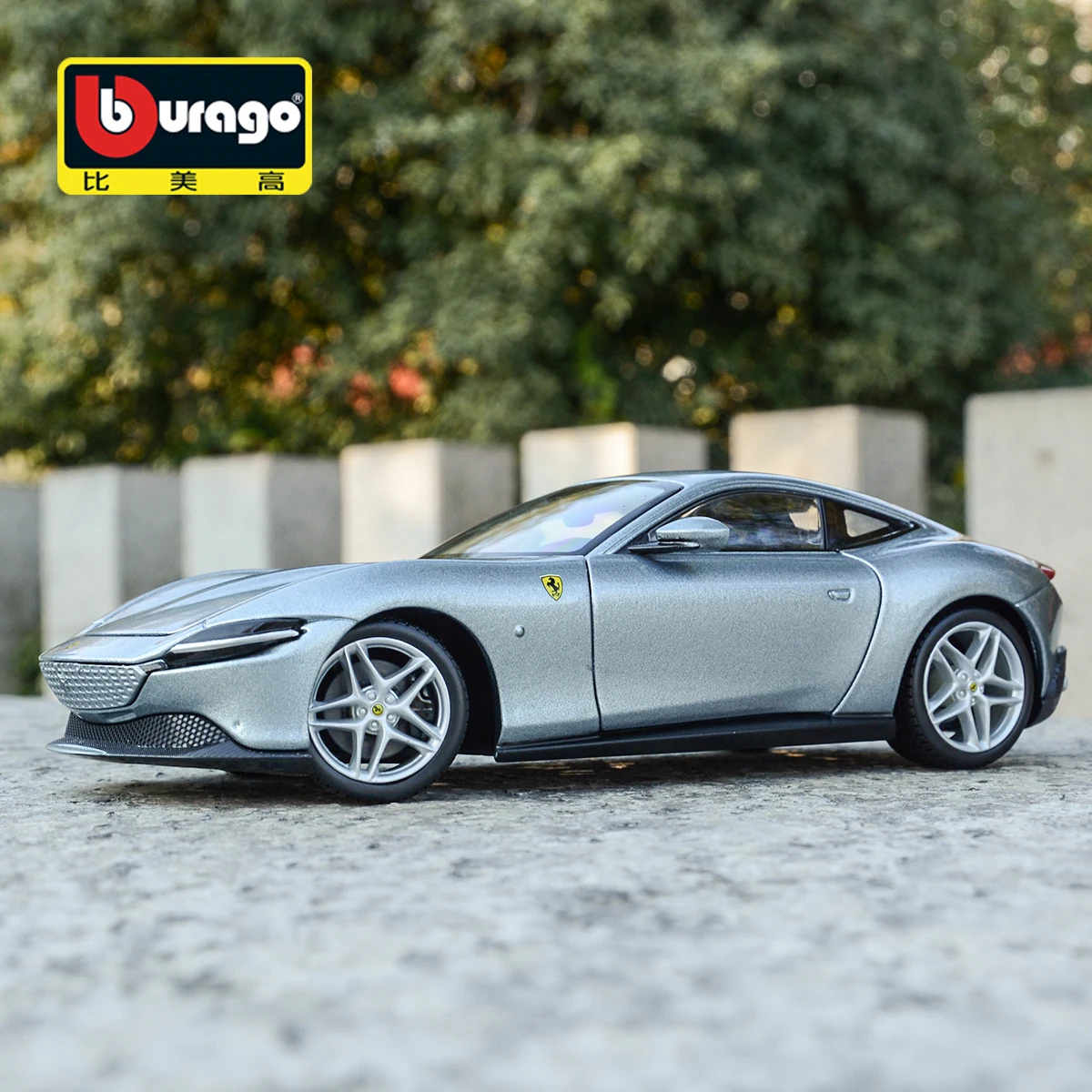 Bburago 1:24 Ferrari Roma Sports Car Static Die Cast Vehicles Collectible Model Toys | Игрушки и хобби