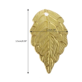 

200Pcs High Quality Antique Copper Leaf Charm Pendants DIY Jewelry Findings 19QC